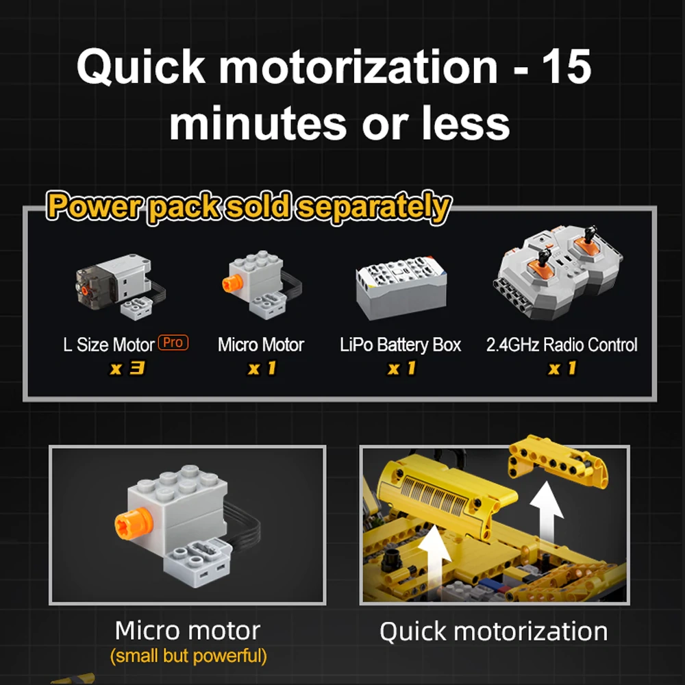 CaDA C61082 Remote Control Excavator Technic