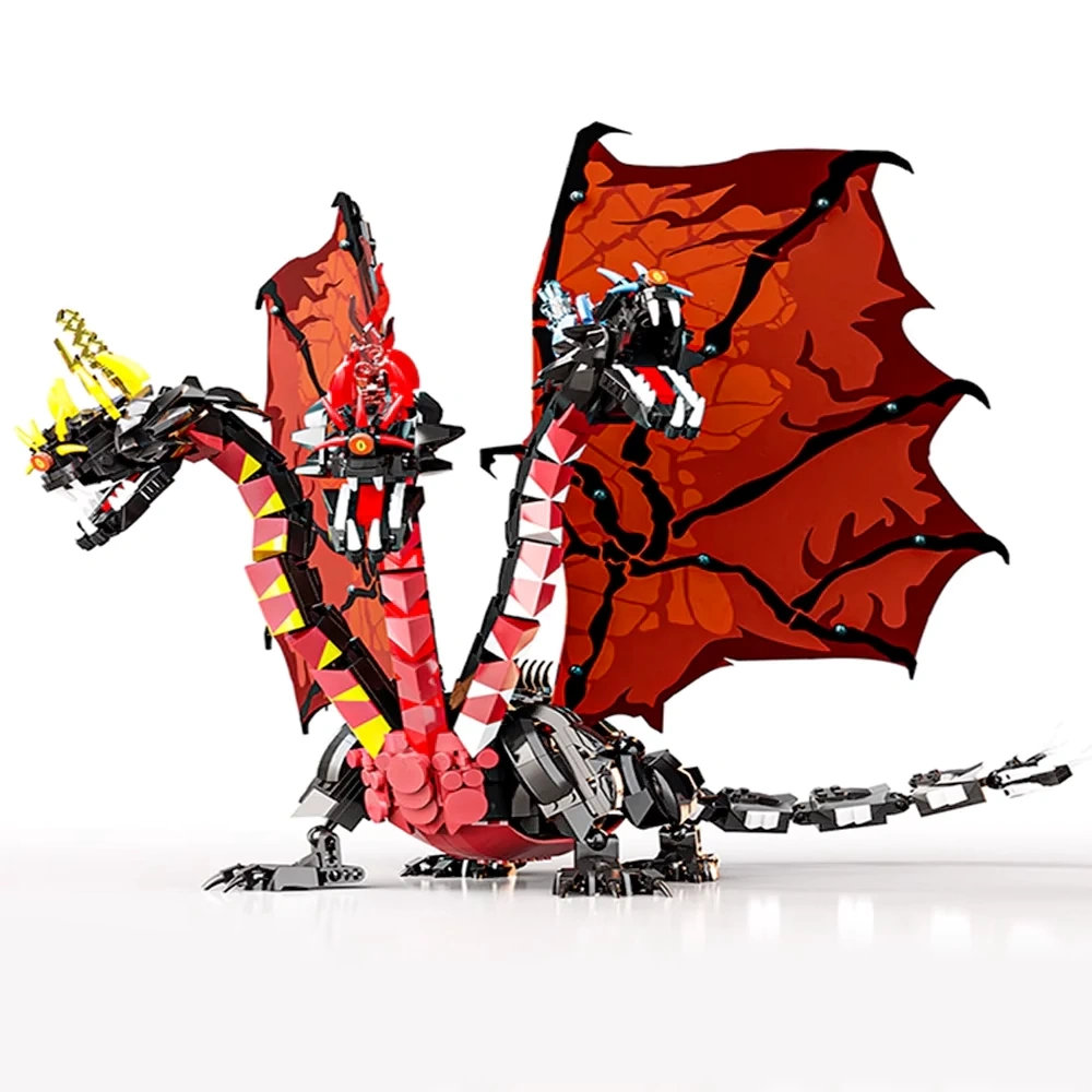 LEIMAO H1114 Three Headed Flying Dragon Monster Dinosaur