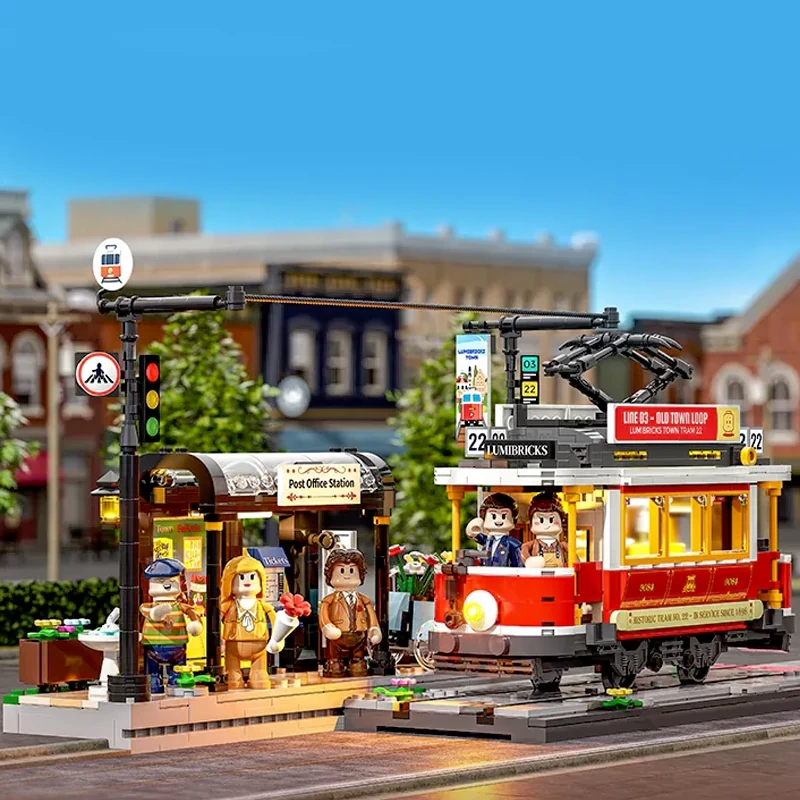 FunWhole L9084 Heritage Tram And Station Technic