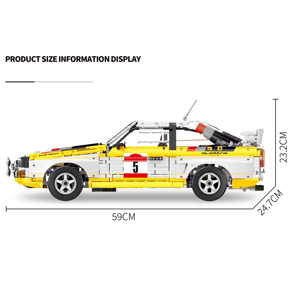 ProBlocks YC-23043 AUDI SPORT QUATTRO S1 Technic