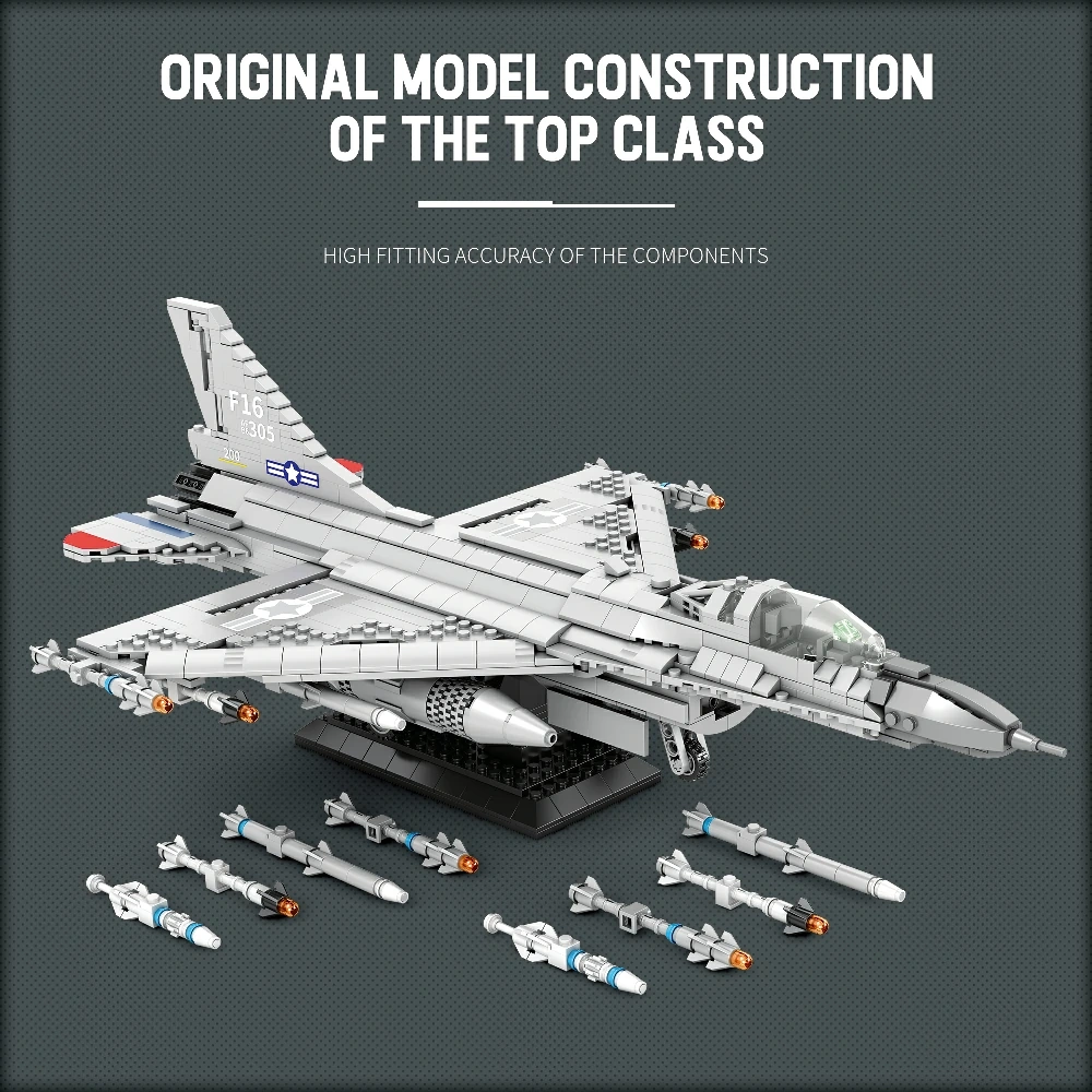 Reobrix 33027 F-16 Fighting Falcon Military