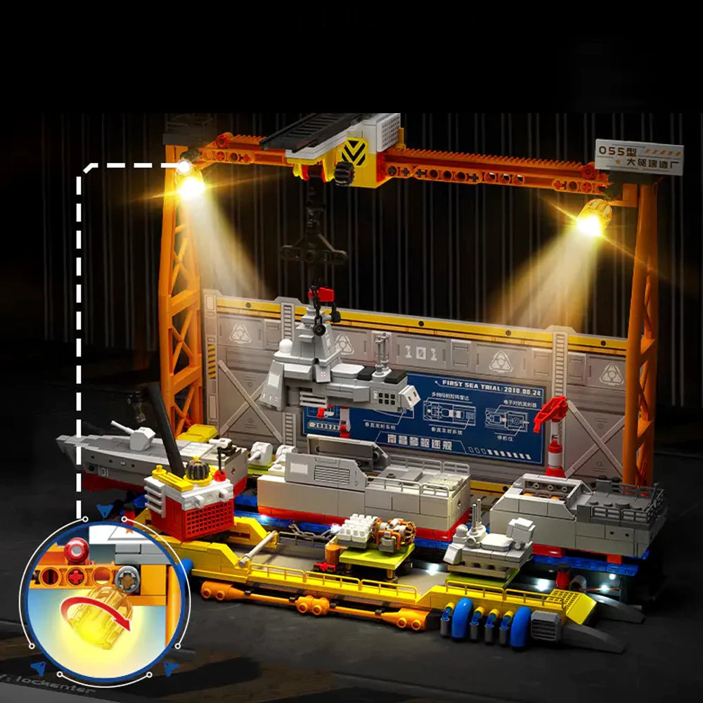 SEMBO 208028 Type 055 Destroyer Construction Plant Military