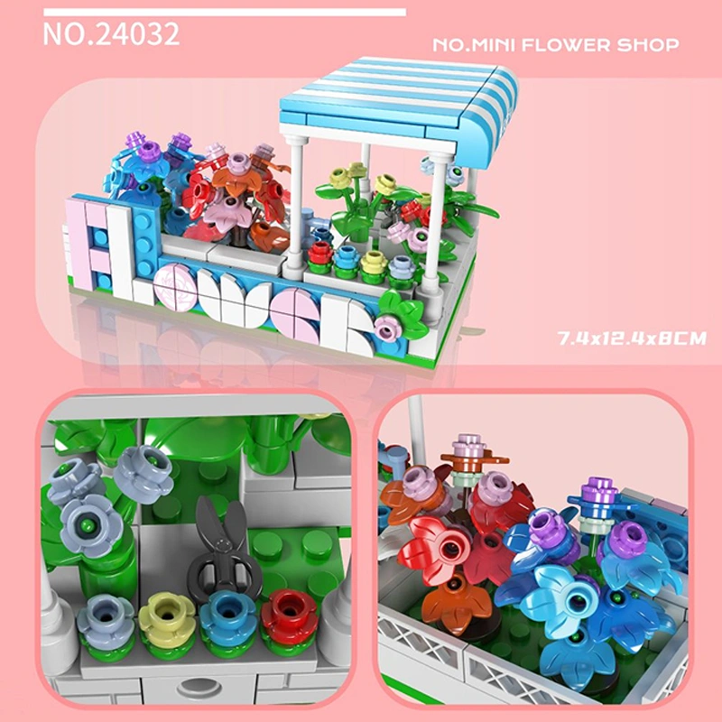 MouldKing MINI TOP 10 CREATIVE SMALL STORES Modular Buildings