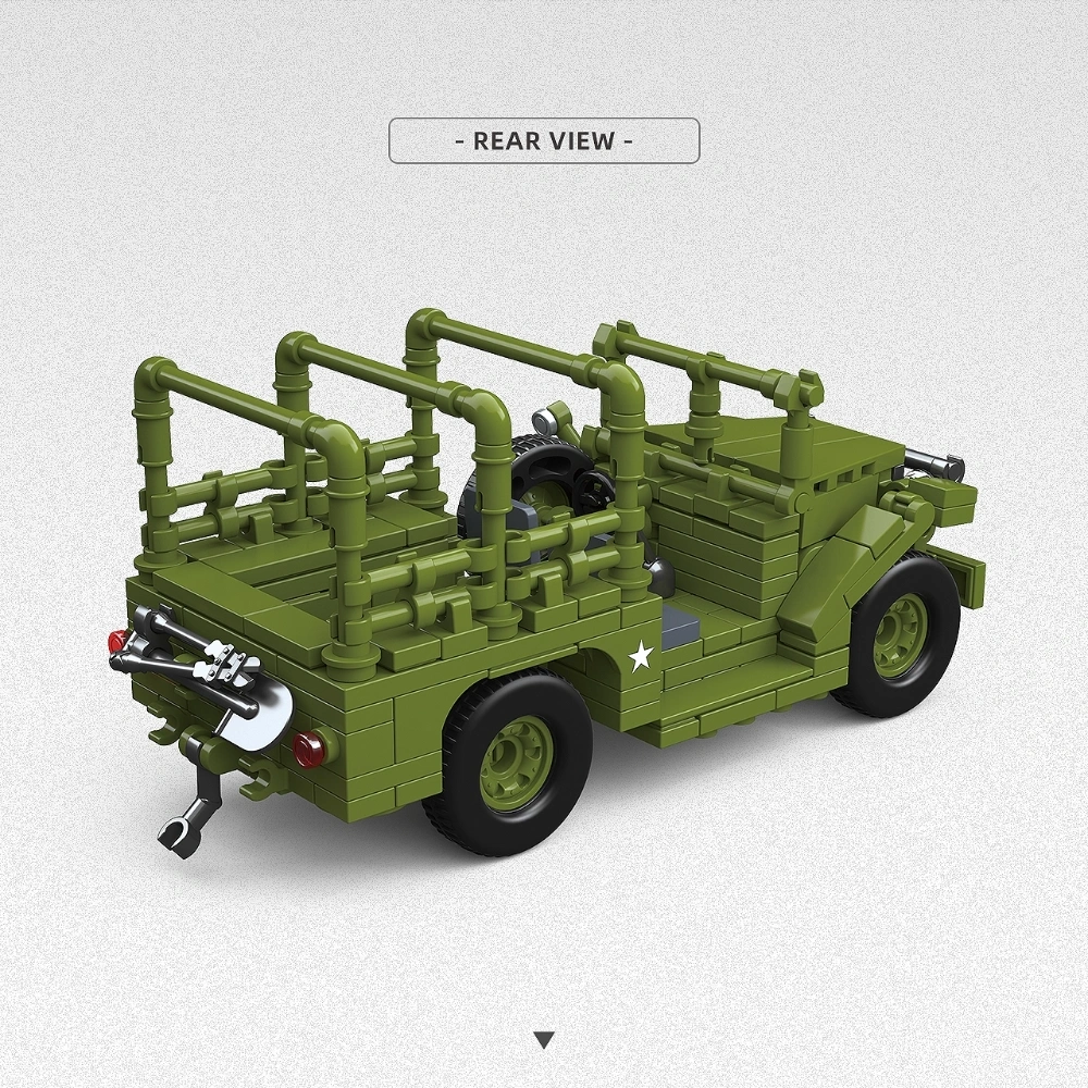 ThirdParty 300013 M3 37MM AT GUN DODGE BEEP WC52 Military