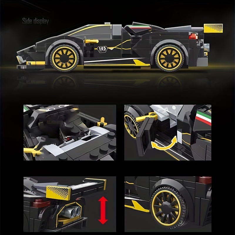 Quanguan 100145 Model Car Racing Lamborghini Model Building Blocks 360±pcs Bricks Toys From China.