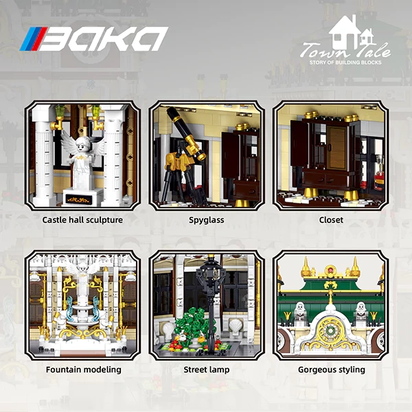 LEGO MOC BAKA 33221 Luxurious Palace Modular Buildings