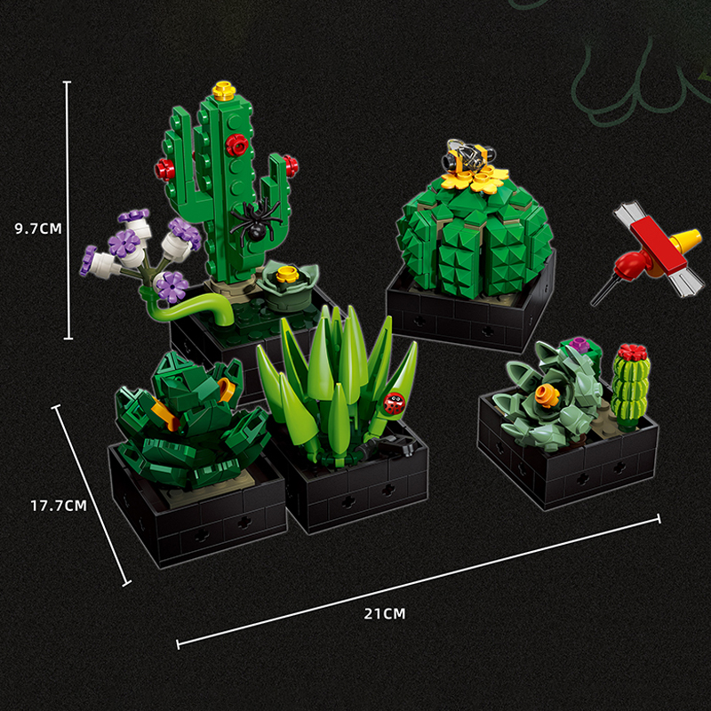 JIESTAR JJ9011 Botanical Garden Succulents Botanical Collection