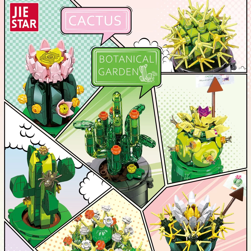 JIESTAR JJ9175 CACTUS BOTANICAL GARDEN Creator Expert