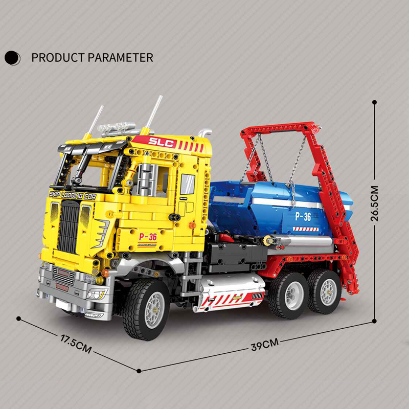 Reobrix 22016 Technic Static Version Skip Loading Truck Building Blocks 1918pcs Bricks Toys from China Delivery.