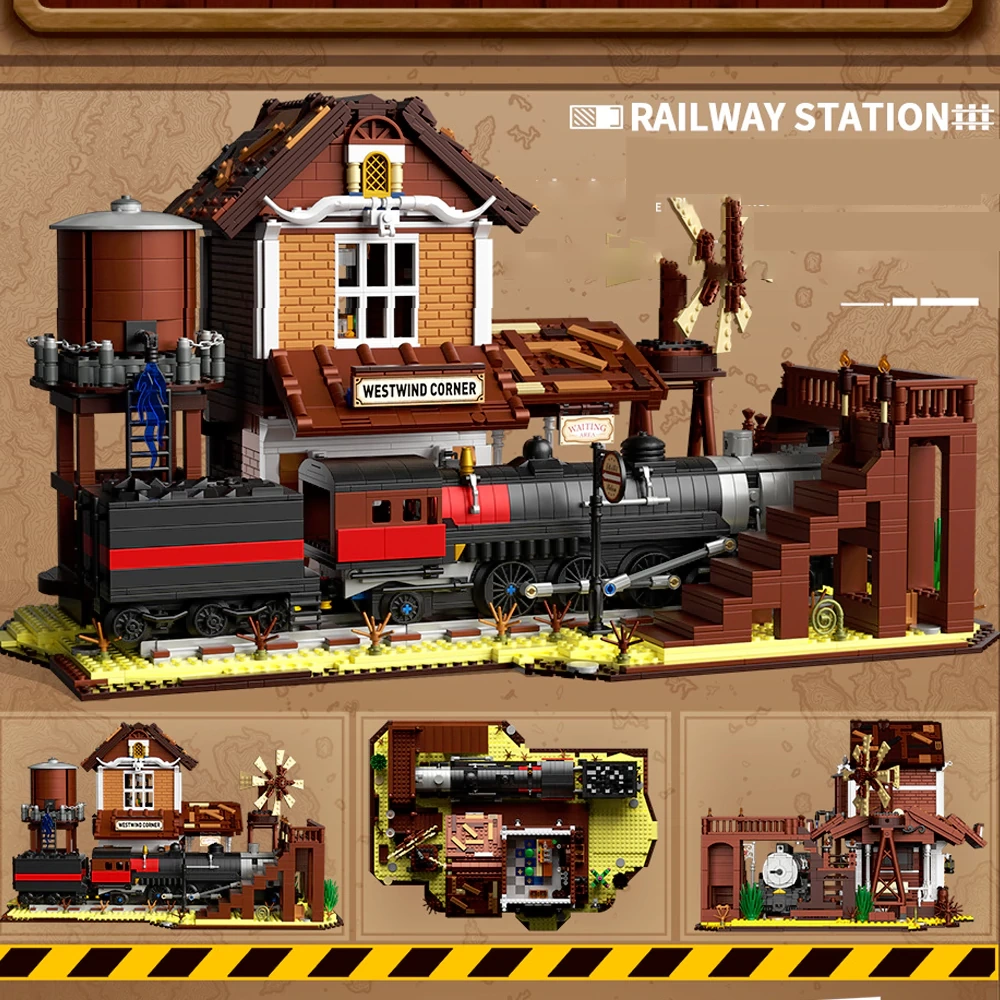 FreeTribe 36001 WESTERN TRAIN STATION Modular Buildings