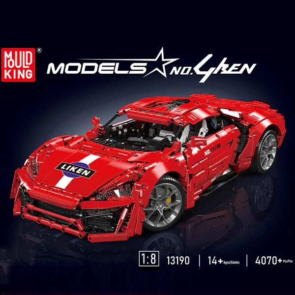 [With Motor] MouldKing 13190 Lykan Hypersport Technic