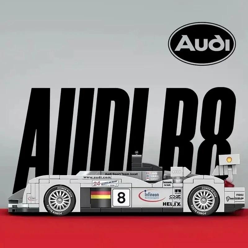 [DEAL] PowerBlockAudi Le Mans R8 8-Wide 1:32 Scale Car Technic
