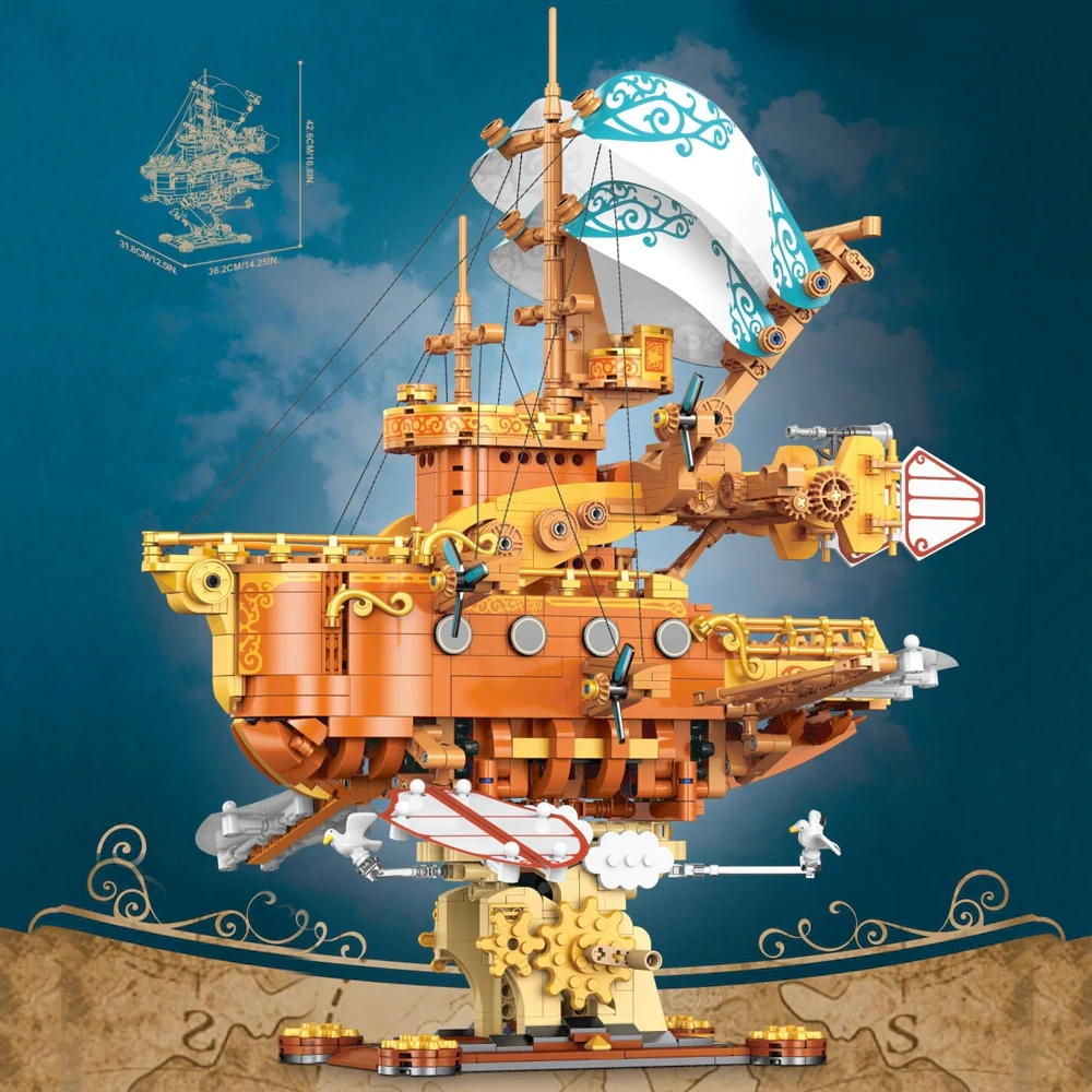 JIESTAR JJ9176 Steam Fantasy Spaceship Technic