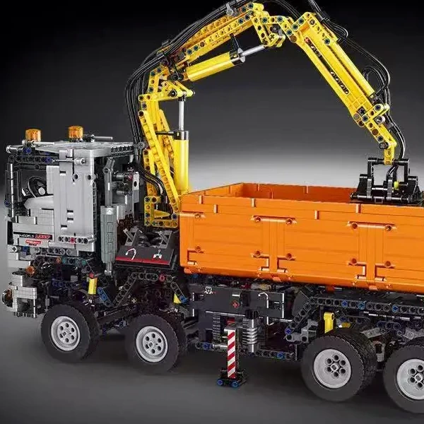 [With Motor] MouldKing 19007S Pneumatic Truck Technic