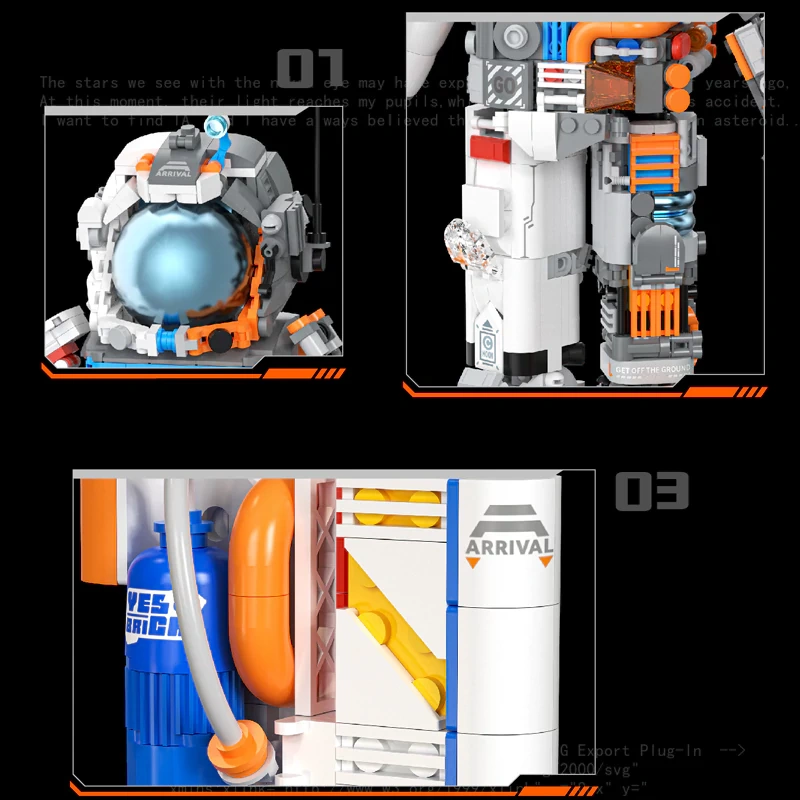 [Mini Micro Bricks] BrickYes 2165 INTERSTELLAR PATHFINDER Creator Expert