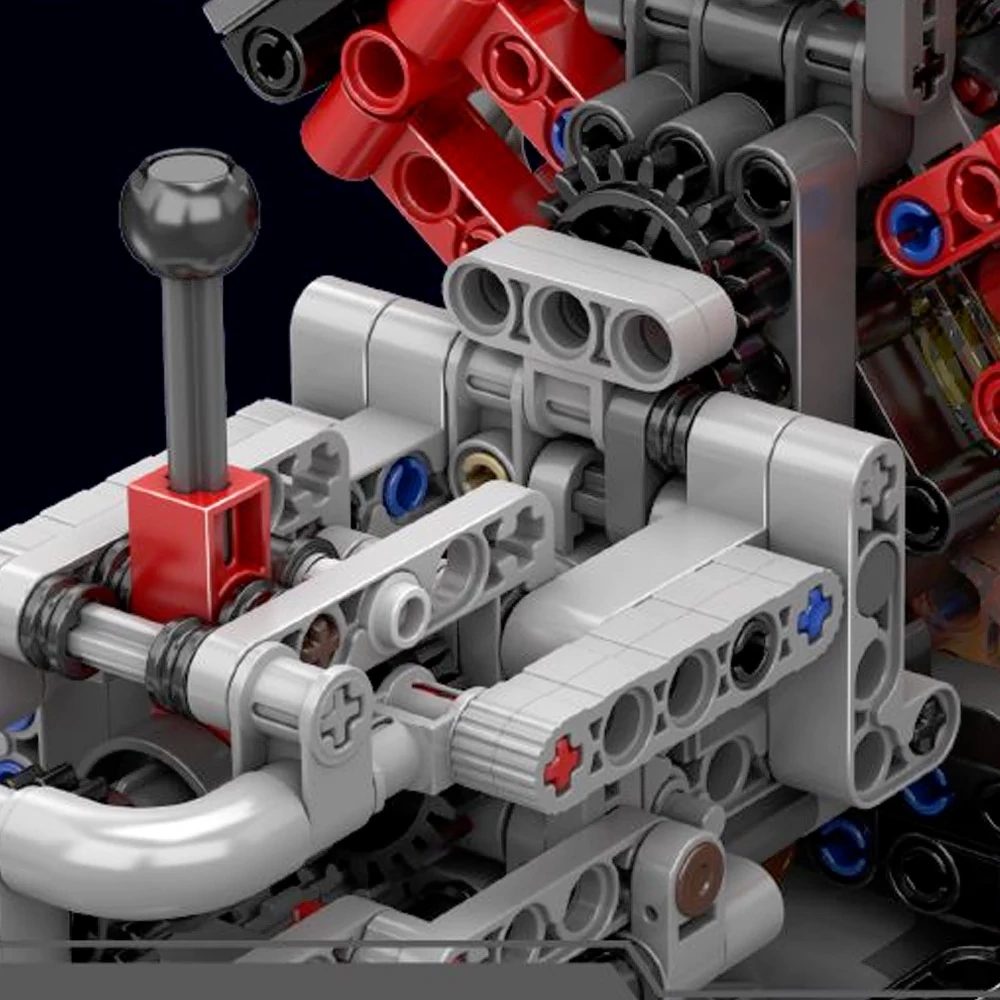 MouldKing 10225 Charger V8 Engine Transmission Technic