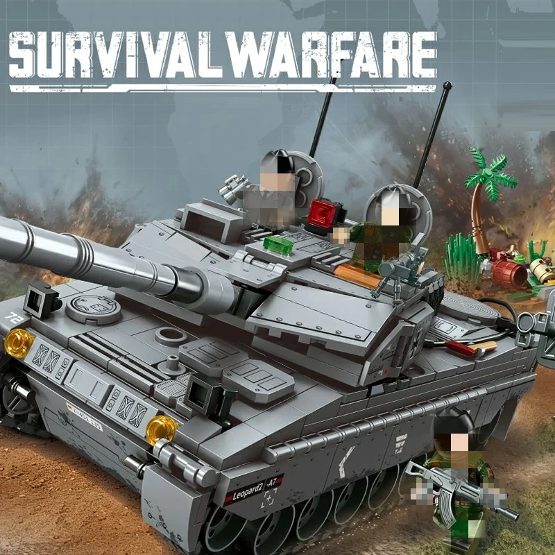 SEMBO 207217 Leopard 2A7 Main Battle Tank Military