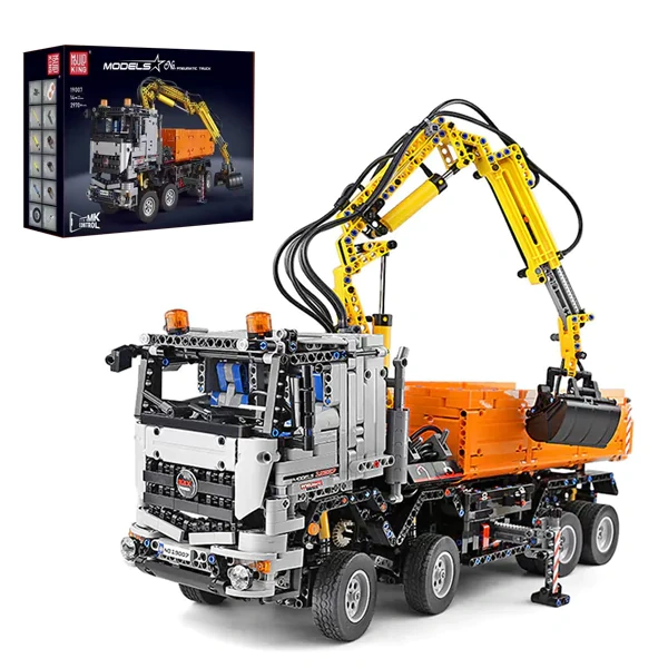 [With Motor] MouldKing 19007S Pneumatic Truck Technic