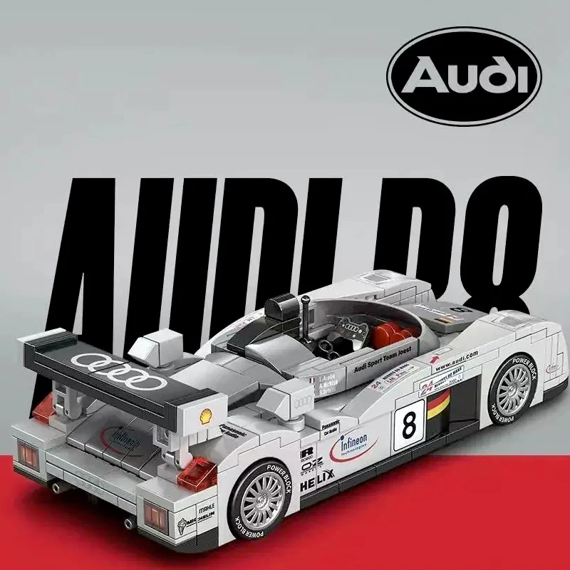 [DEAL] PowerBlockAudi Le Mans R8 8-Wide 1:32 Scale Car Technic