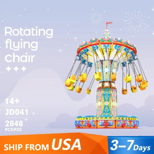 [With Motor] CBOX JD041 Rotating Flying Chair Creator Expert US Warehouse Express