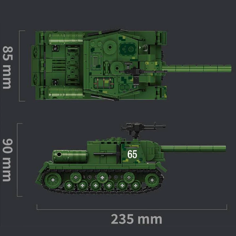 Leyi 66076 Heavy Assault Cannon ISU-152 Military