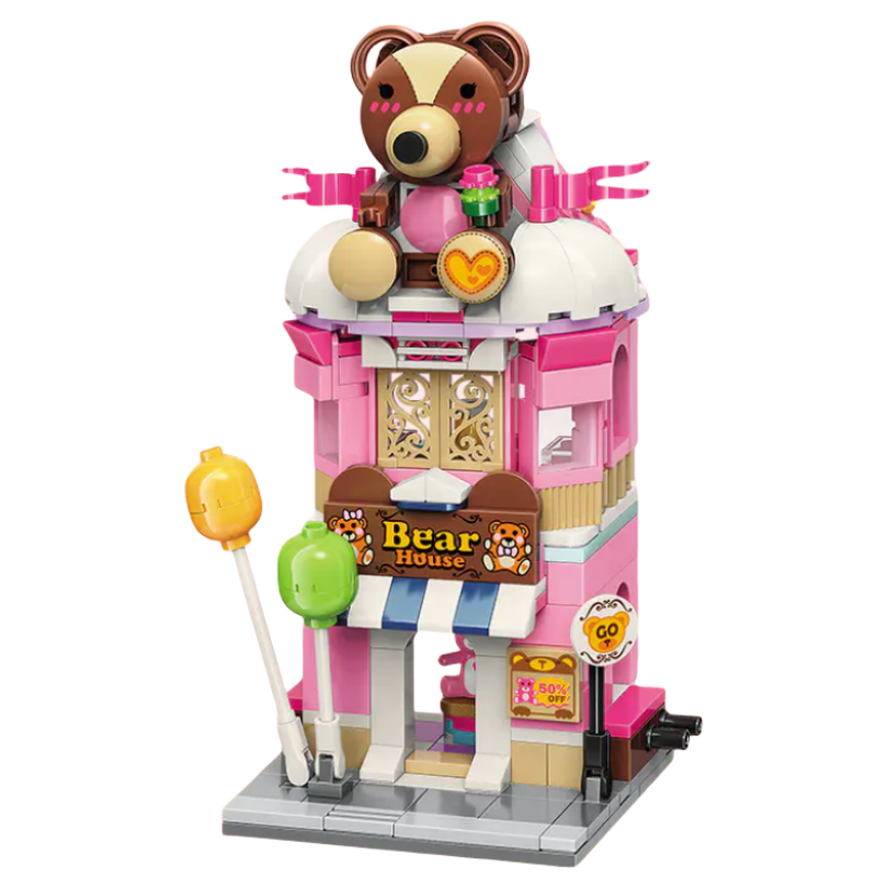 Keeppley Colorful Street Scenery Modular Buildings