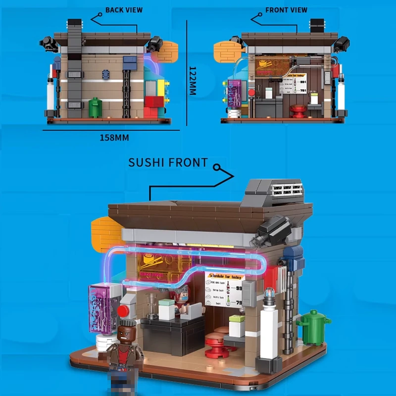 BrickCool Cyber Street Corner Modular Buildings