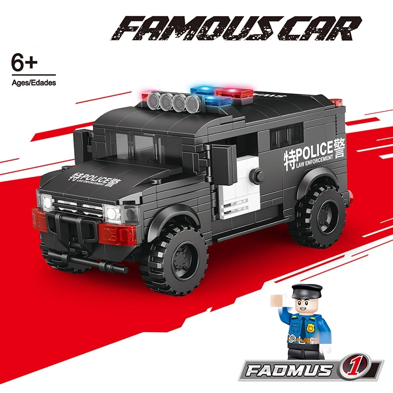 POGO 8-Wide Building Block Car Series Technic