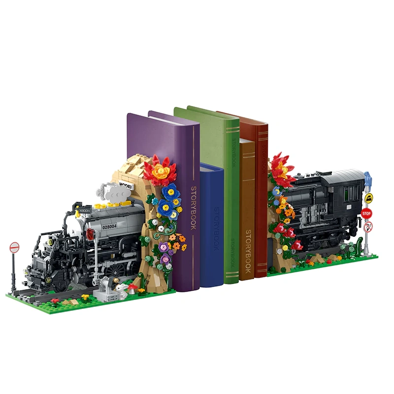 XMORK 028004 TRAIN BOOKEND Booknook Creator Expert