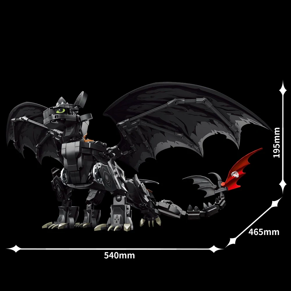 Leyi 68259 Night Fury How To Train Your Dragon Movie