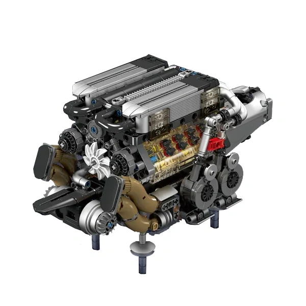 [With Motor] MouldKing 10131 BGT Supercar With W16 Engine Technic
