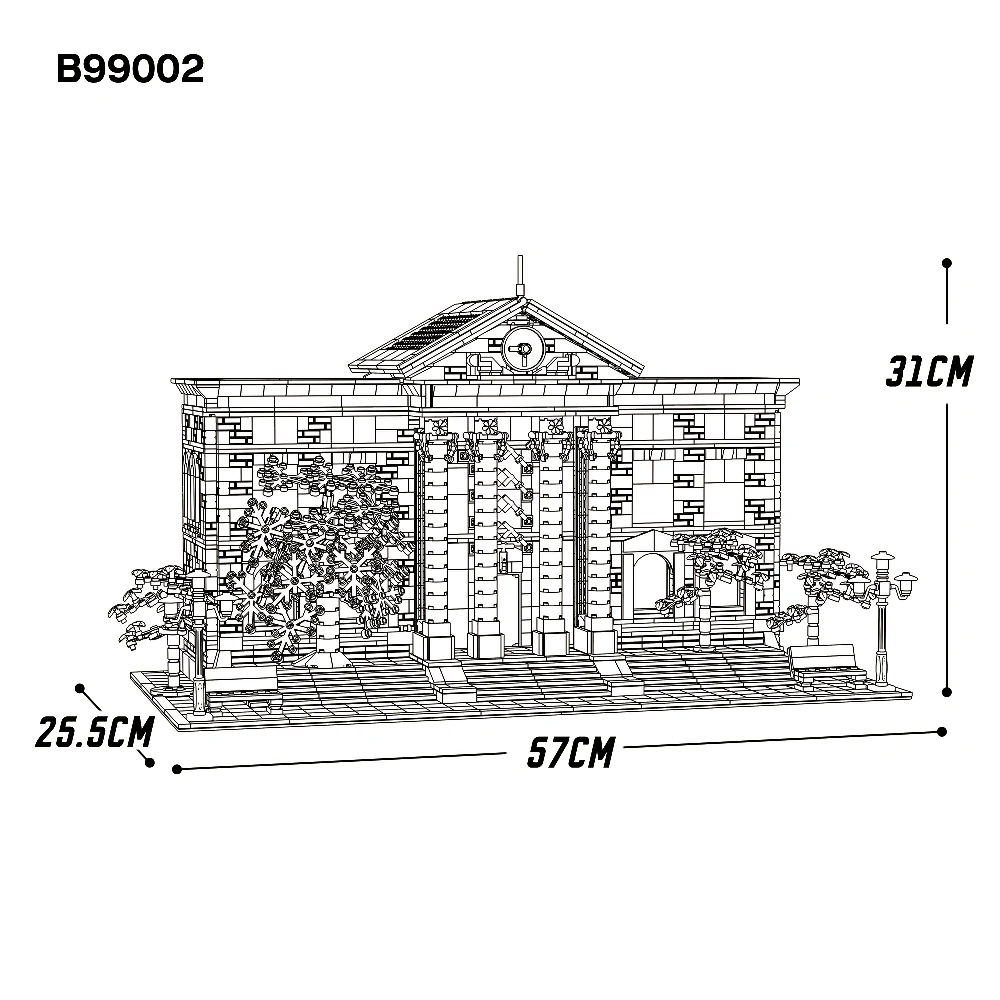 Reobrix B99002 Modular Back To The Future Courthouse Movie