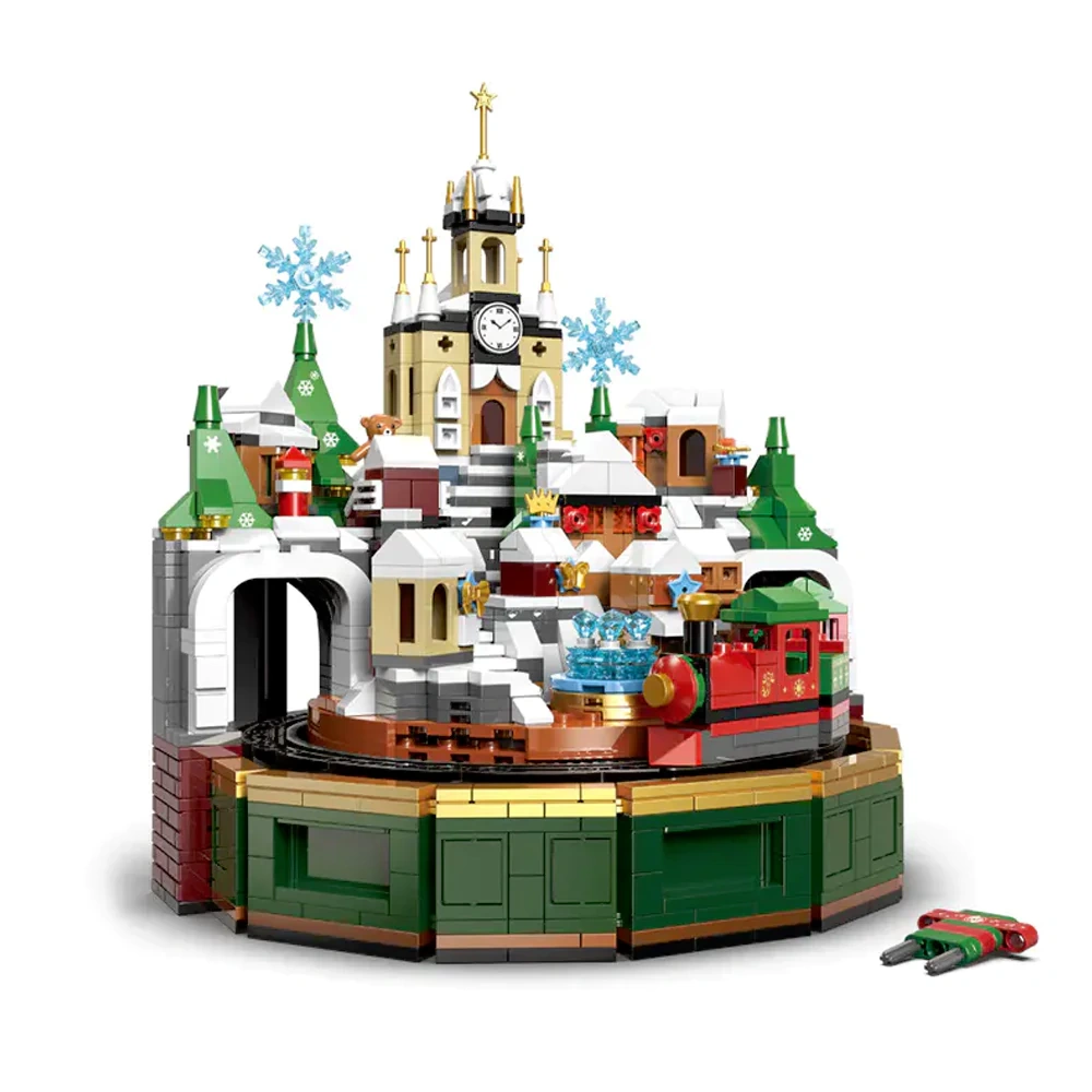 XINGBAO XB-18020 Christmas Castle Music Box Christmas