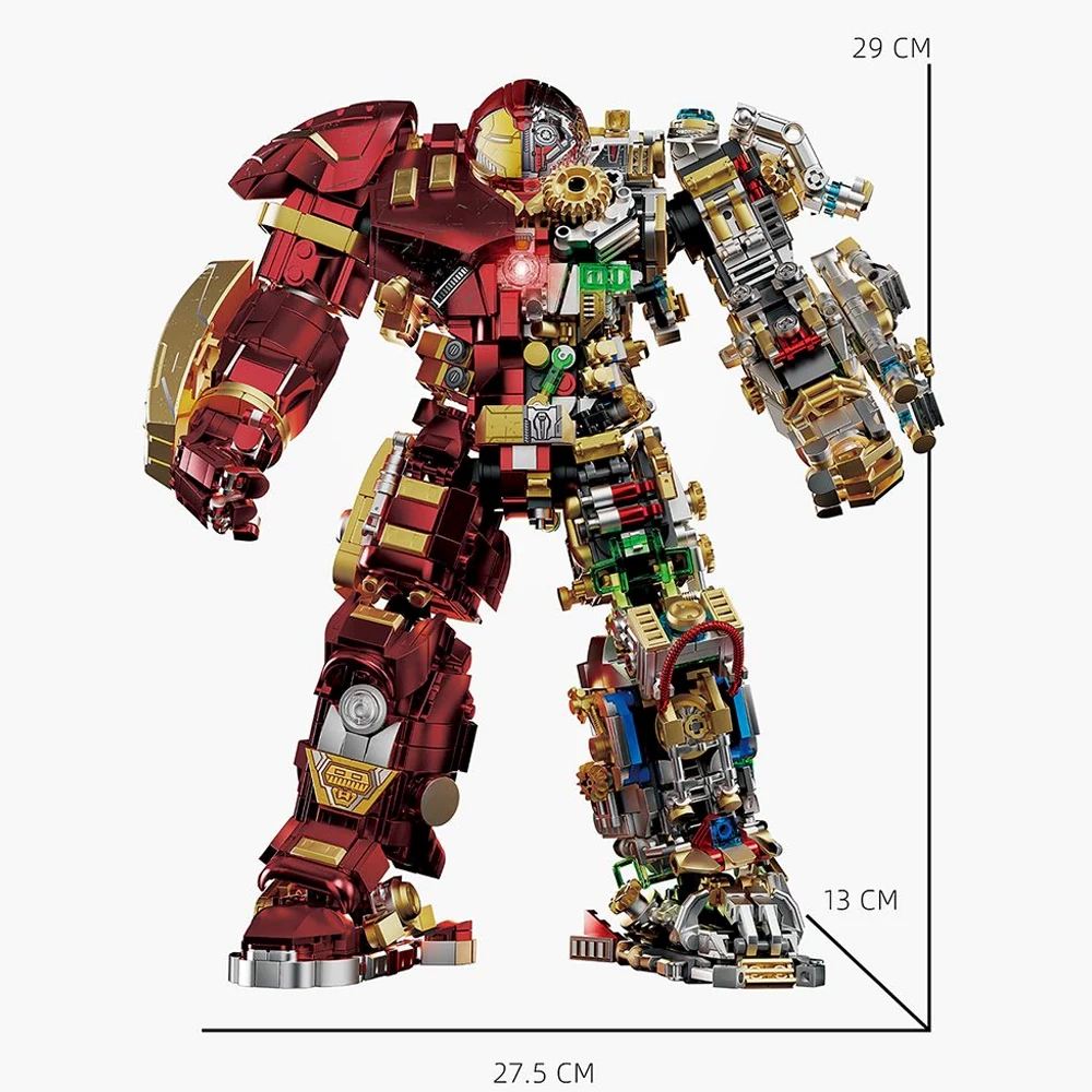 Leyi 76109 Semi Mechanical Hulkbuster Movie