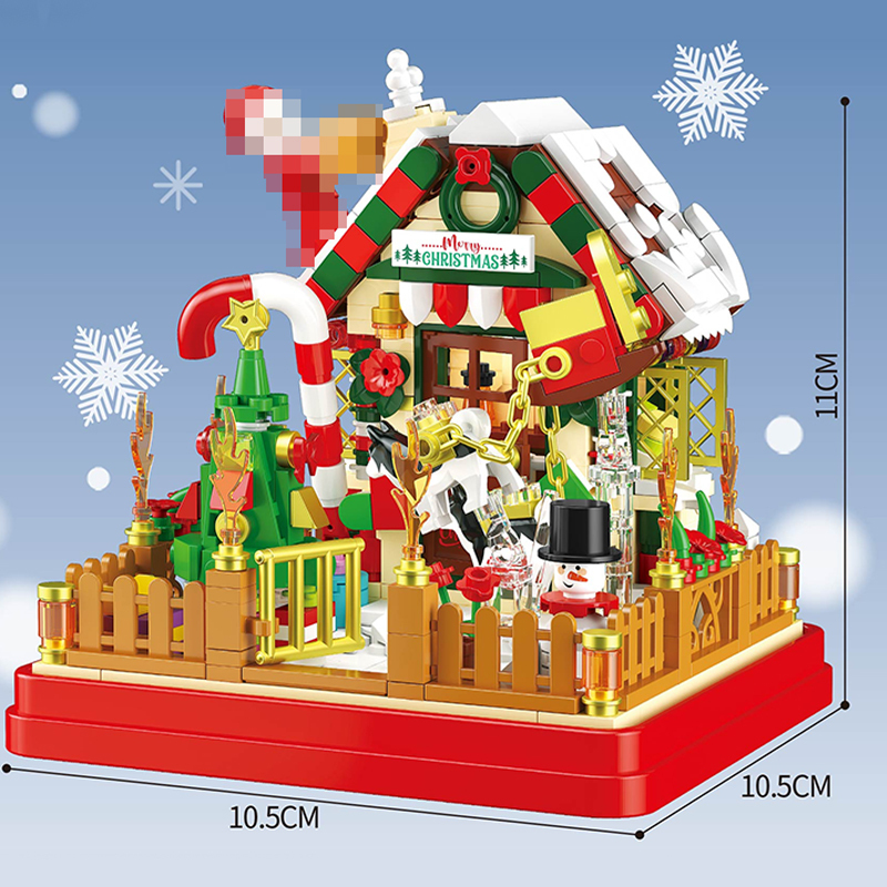 [Pre-Sale] [Mini Micro Bricks] ZHEGAO 662023 Gift Box: Christmas House Creator Seasonal Christmas