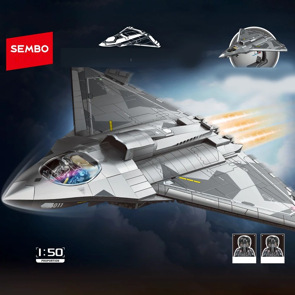 SEMBO 202279 Sixth Generation Fighter Jet Military