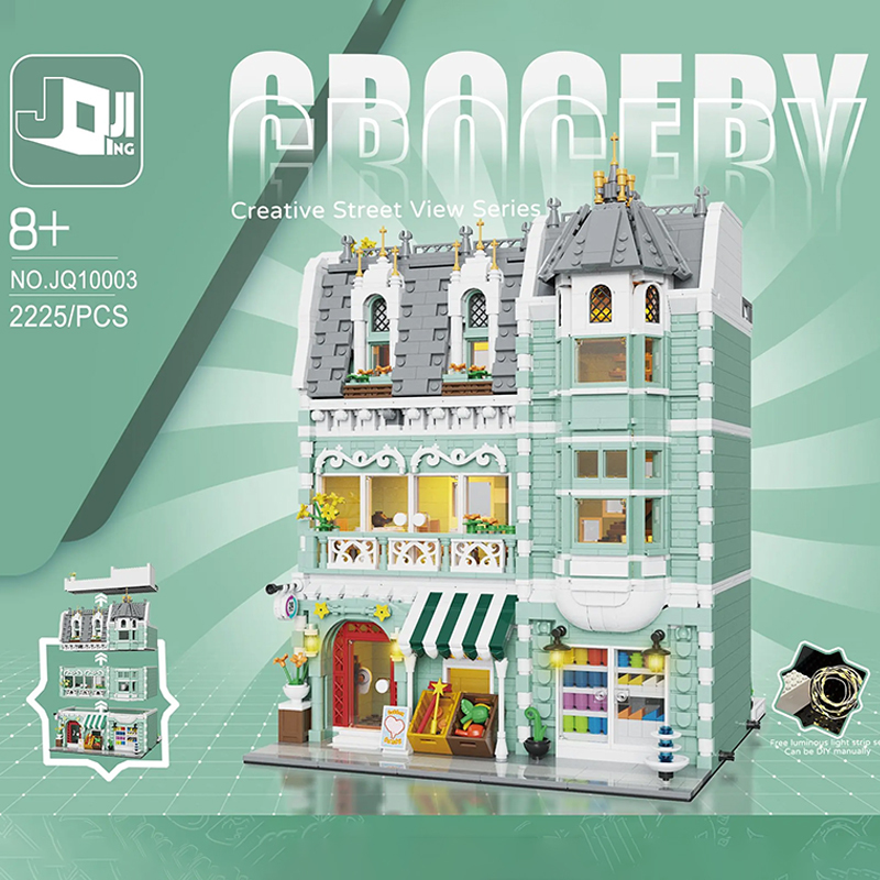 [Pre-Sale] [Mini Micro Bricks] JiQing JQ10003 Grocery Store Modular Buildings