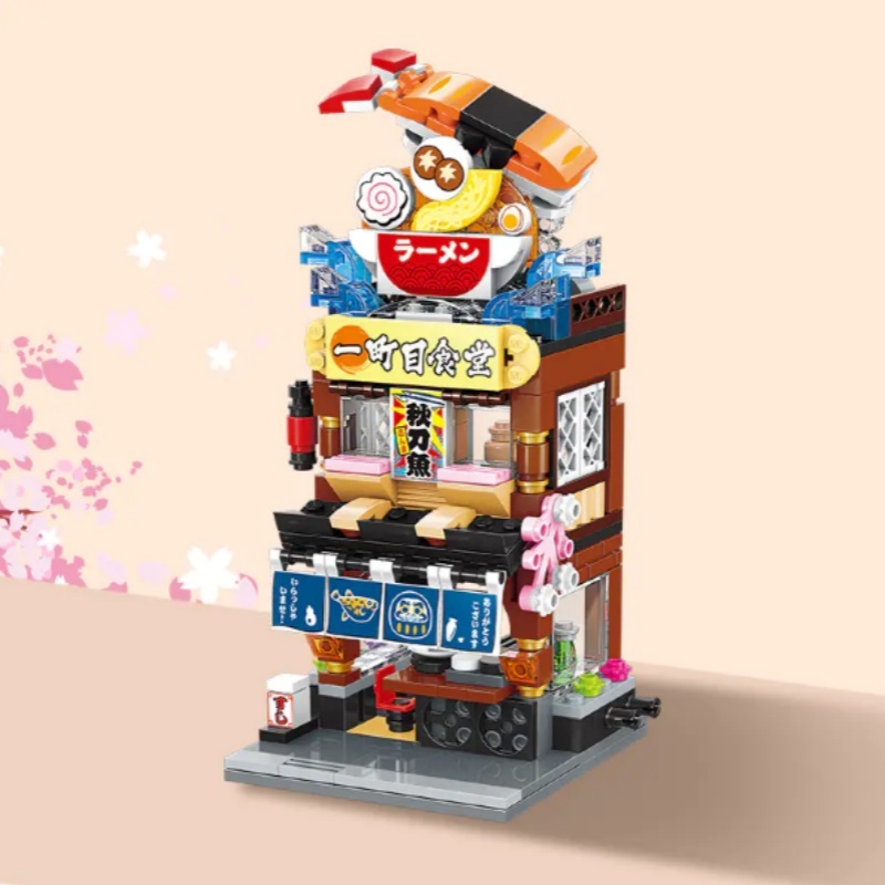 Keeppley Colorful Street Scenery Modular Buildings