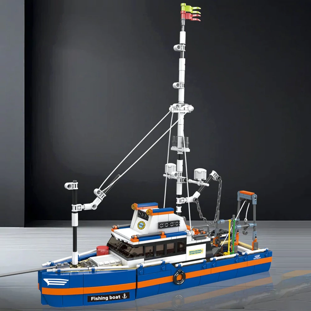 MouldKing 10185 Fiching Boat Technic