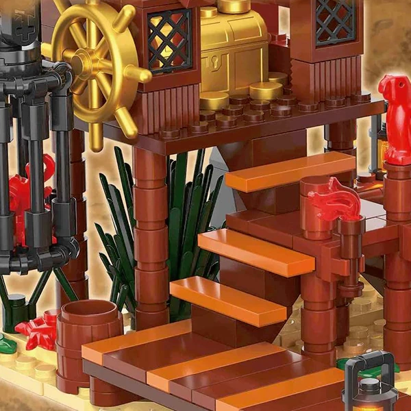 [Pre-Sale] [Mini Micro Bricks] ZHEGAO 652000 Island Treasure Hunt Historical