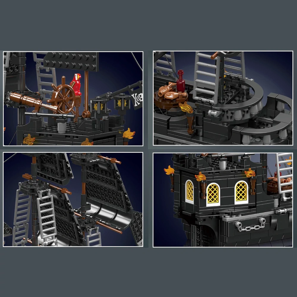 MouldKing 10195 BLACK PEARL PIRATE SHIP Pirates