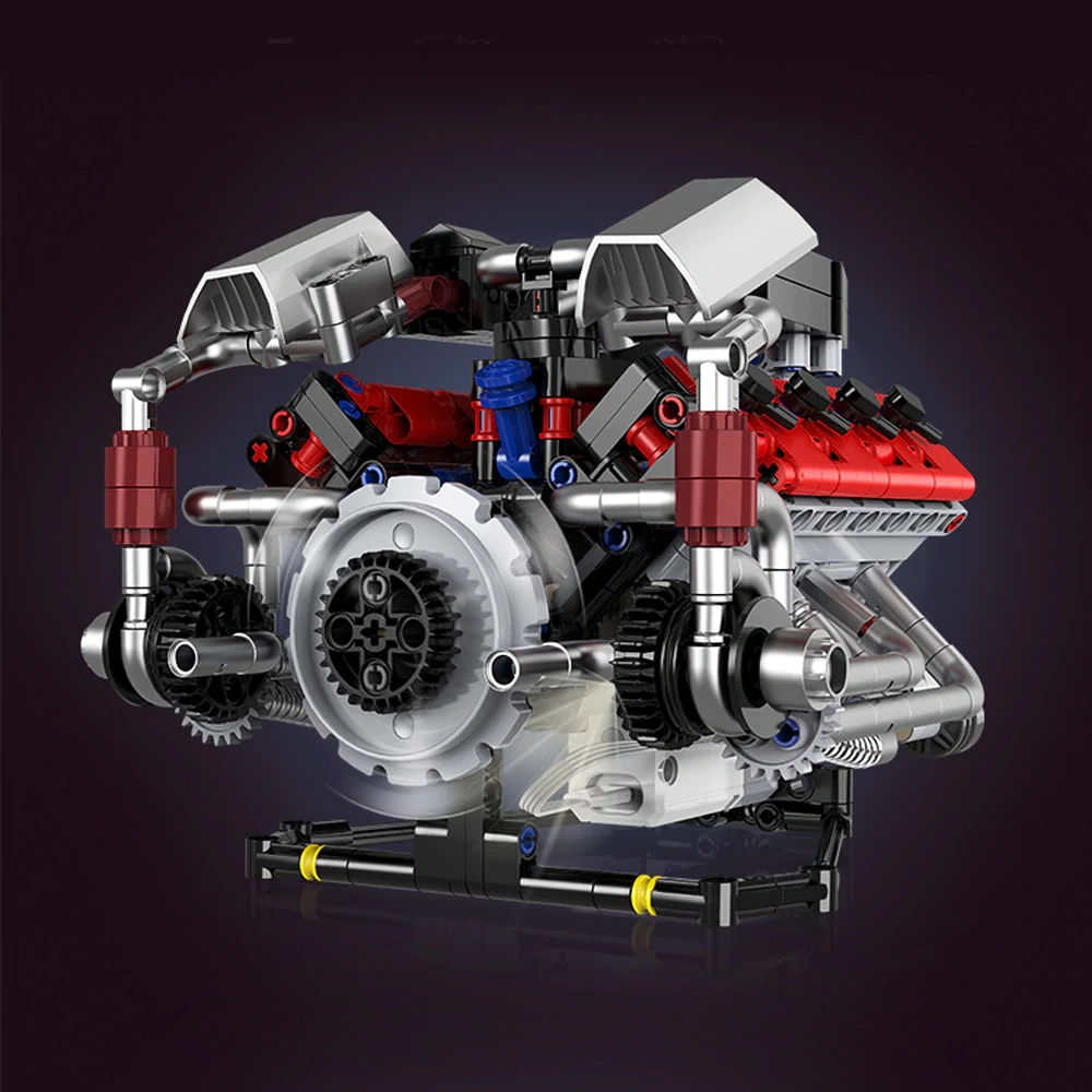 KAIXING 96207 Ferrari F40LM Le Mans V8 Engine Technic