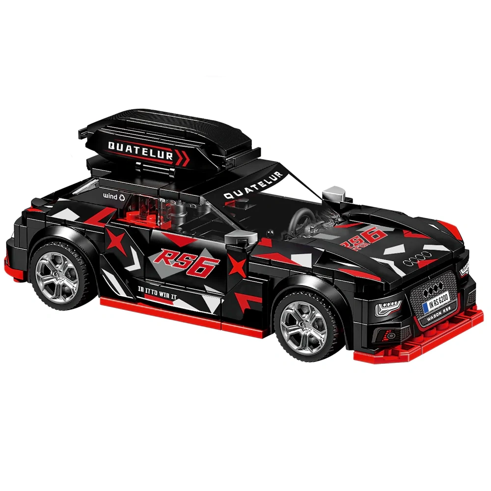 Leyi Eight Grid Racing Car Building block Cart Technic
