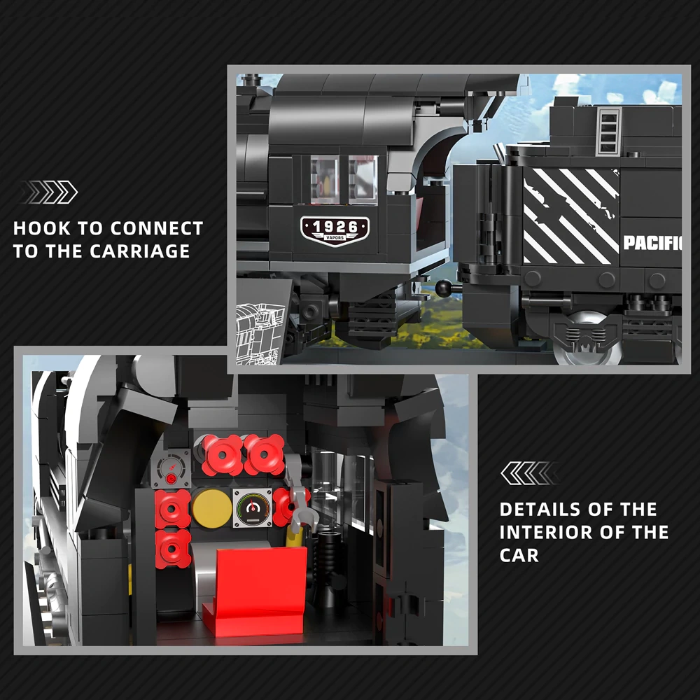 [Pre-sale] Reobrix 66801 STEAM TRAIN Technic