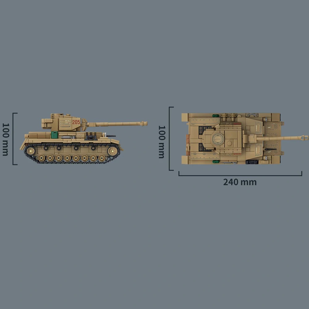 Leyi 66092 Panzer IV Tank Military