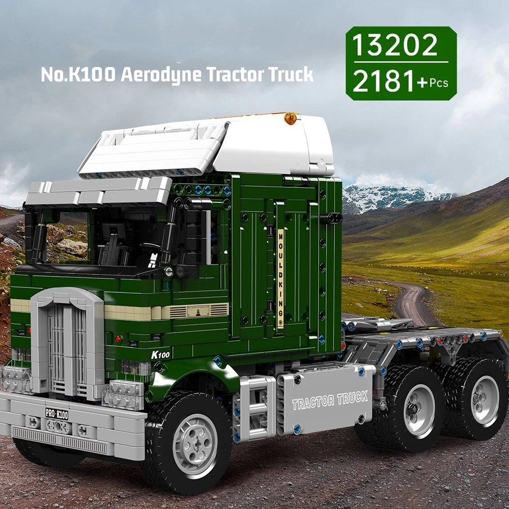 MouldKing 13202 No.K100 Aerodyne Tractor Truck Technic