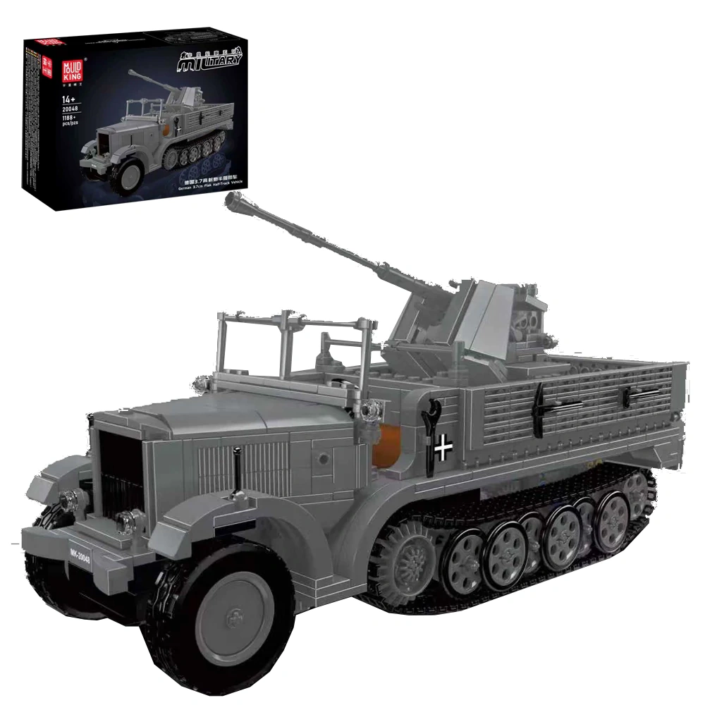 MouldKing 20048 German 3.7cm Flak Half-Track Vehicle Military