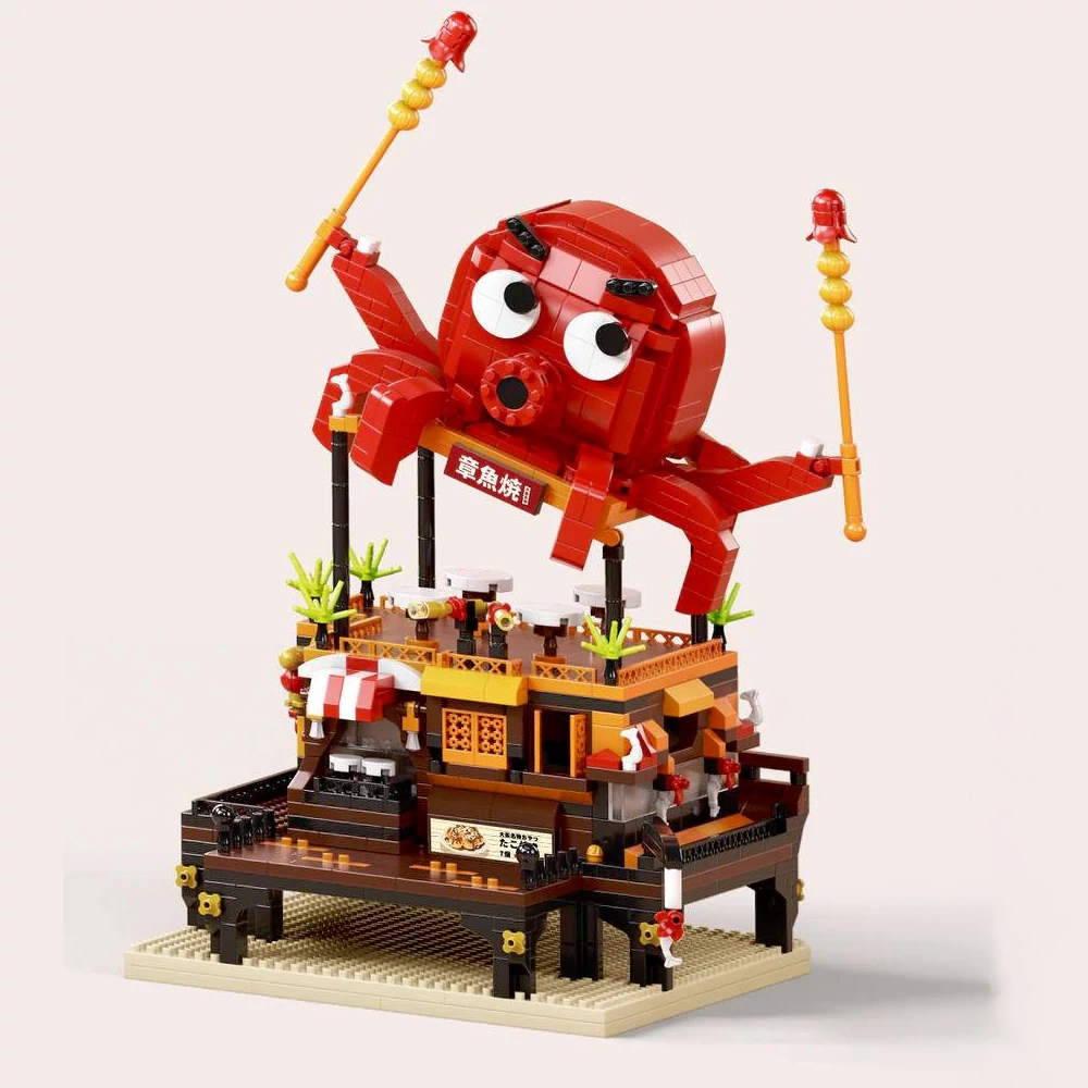 [Mini Micro Bricks] MOYU Cuisine Series Modular Buildings