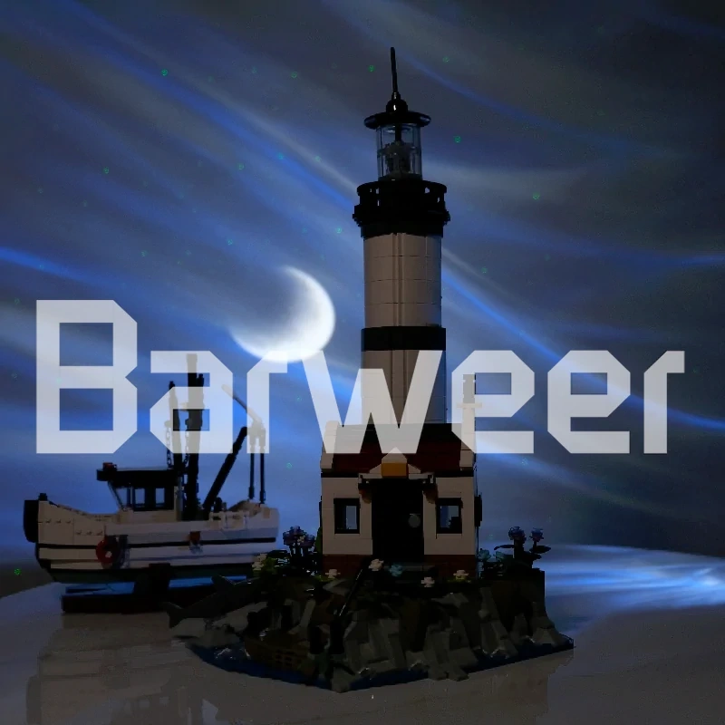 LEGO MOC Custom 92207 Lighthouses And Shrimp Boats Modular Buildings