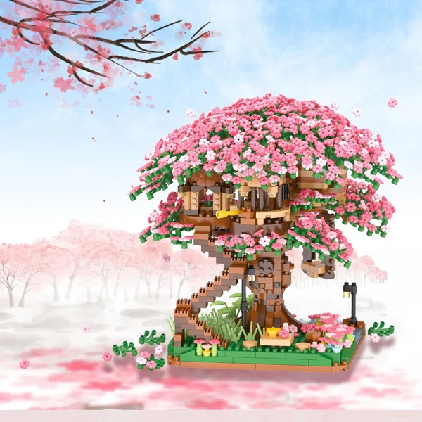 [Mini Micro Bricks] LHCX 609 Cherry Tree Home Creator Expert